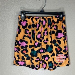 Eric Emanuel Multicolor Leopard Print Athletic Shorts
